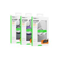 Чехол HOCO AS1 STAND Magnetic Case для iPhone 15 Plus, прозрачный