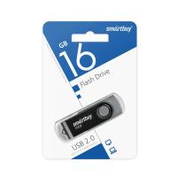 Флешка USB 16Gb SmartBuy Twist, USB 2.0, черный