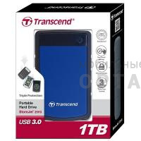 Жесткий диск HDD Transcend  1 TB  H3 синий, 2.5'', USB 3.0