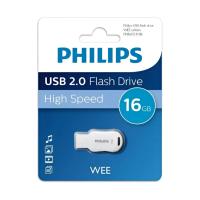 Флешка USB, 16 Гб Philips WEE 2.0, USB2.0, белый