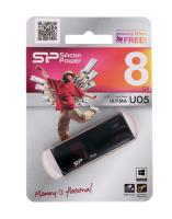 Флешка USB, 8 Гб Silicon Power Ultima U05, USB2.0, черный