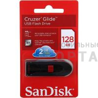 Флешка USB 128 Гб SanDisk  Cruzer Glide  чёрный