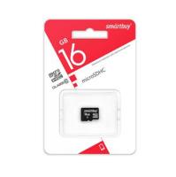 Карта памяти microSDHC 16 Гб SmartBuy, LE, Class10, без адаптера