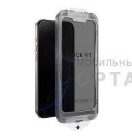 Стекло защитное, KEEPHONE QUICK FIT PRIVACY 3D БЕЗ РАМКИ FULL GLUE САМОКЛЕЯЩИЙСЯ GLASS iPhone 17/iPhone 16 PRO