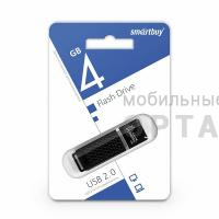 USB  4GB  Smartbuy  Quartz  чёрный