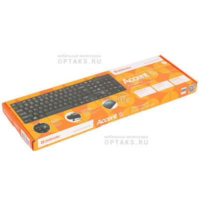 Клавиатура DEFENDER Accent SB-720, черный, USB. (1/20)